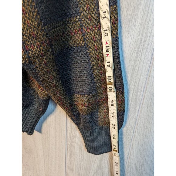 AUTHENTIC BURBERRY LONDON PULLOVER Green Plaid SWEATER SZ 8 Crew Neck Long Sleev - Picture 7 of 7